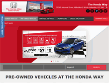 Tablet Screenshot of hondaway.com